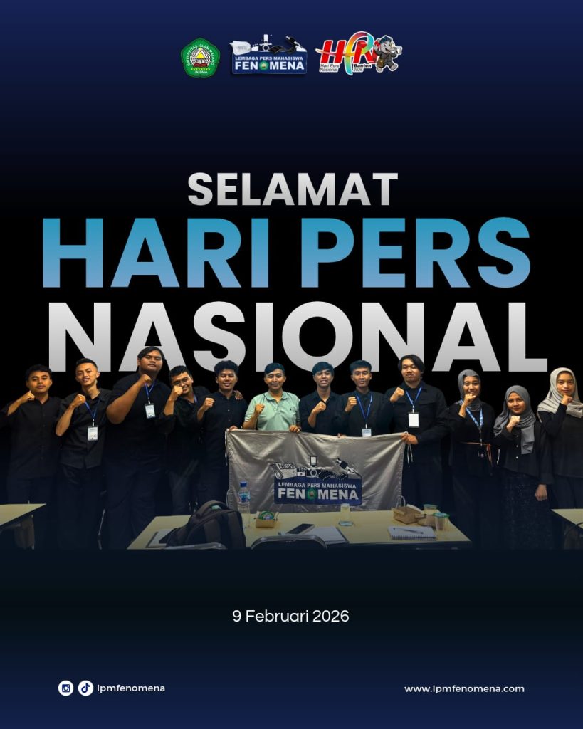 Ucapan LPM Fenomena Unisma atas Memperingati Hari Pers Nasional 2026